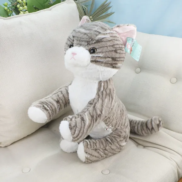 фото игрушки Мягкая игрушка, Кот Василий сидячий, 32 см., (Серый), 3+
