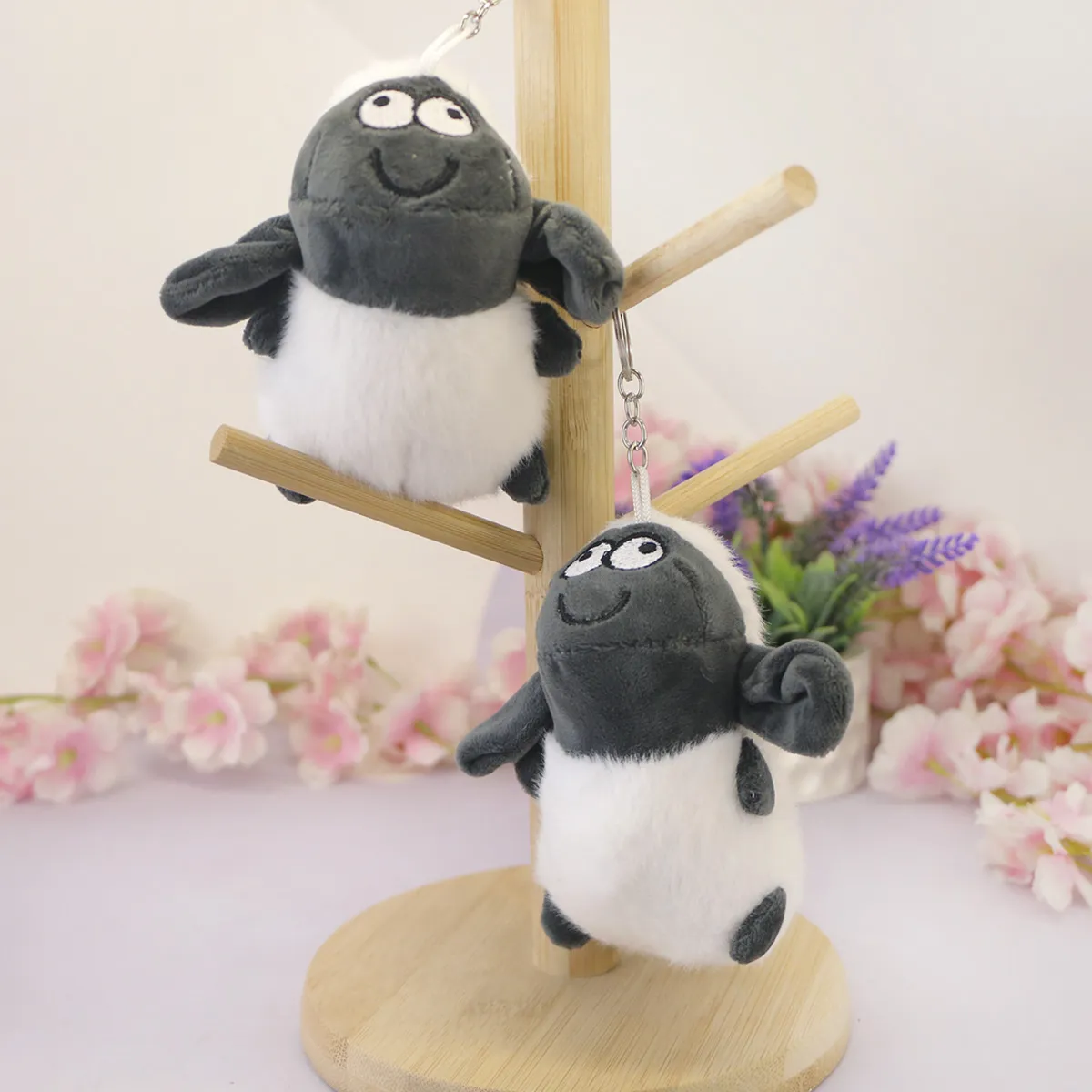 Брелок мягкий Овечка круглая стоячая, 11 см от plush.team