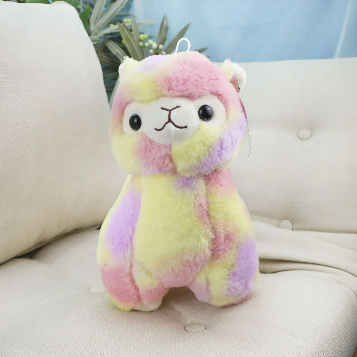 Цветная Альпака, 33 см (Желтый) от plush.team