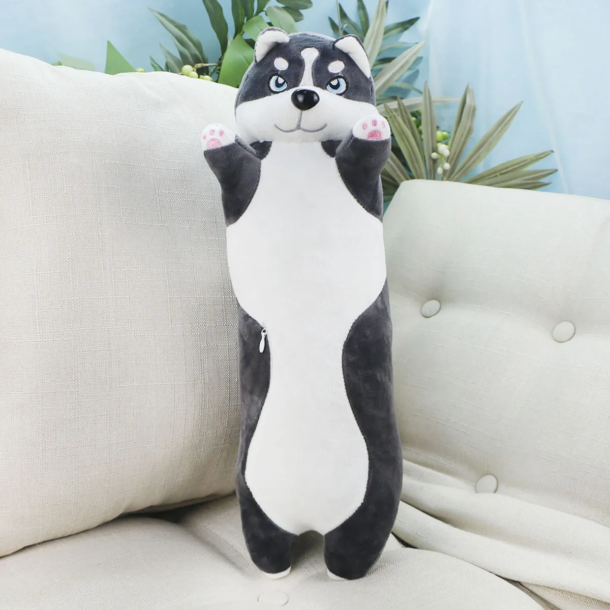 Хаски длинная стоячая, 45 см от plush.team