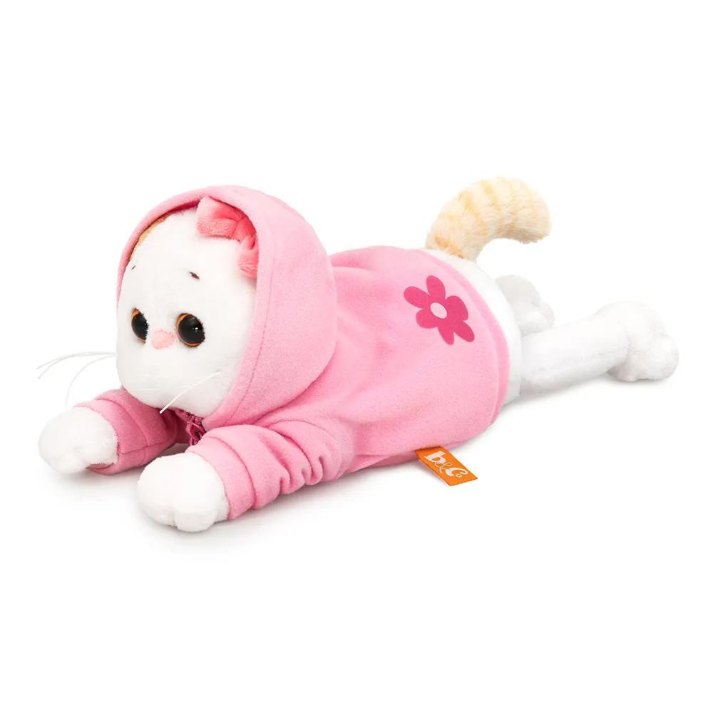фото игрушки Игрушка Кошечка Ли-Ли в худи с цветочком (лежачая) LKl18-002