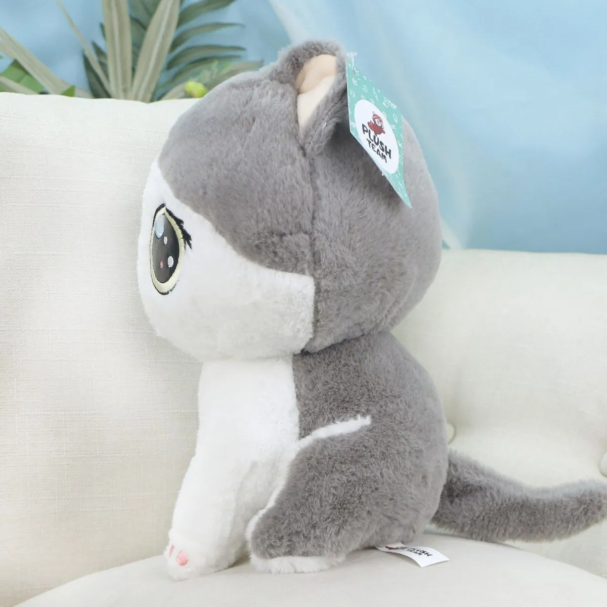 Кот с большими глазами, 27 см от plush.team