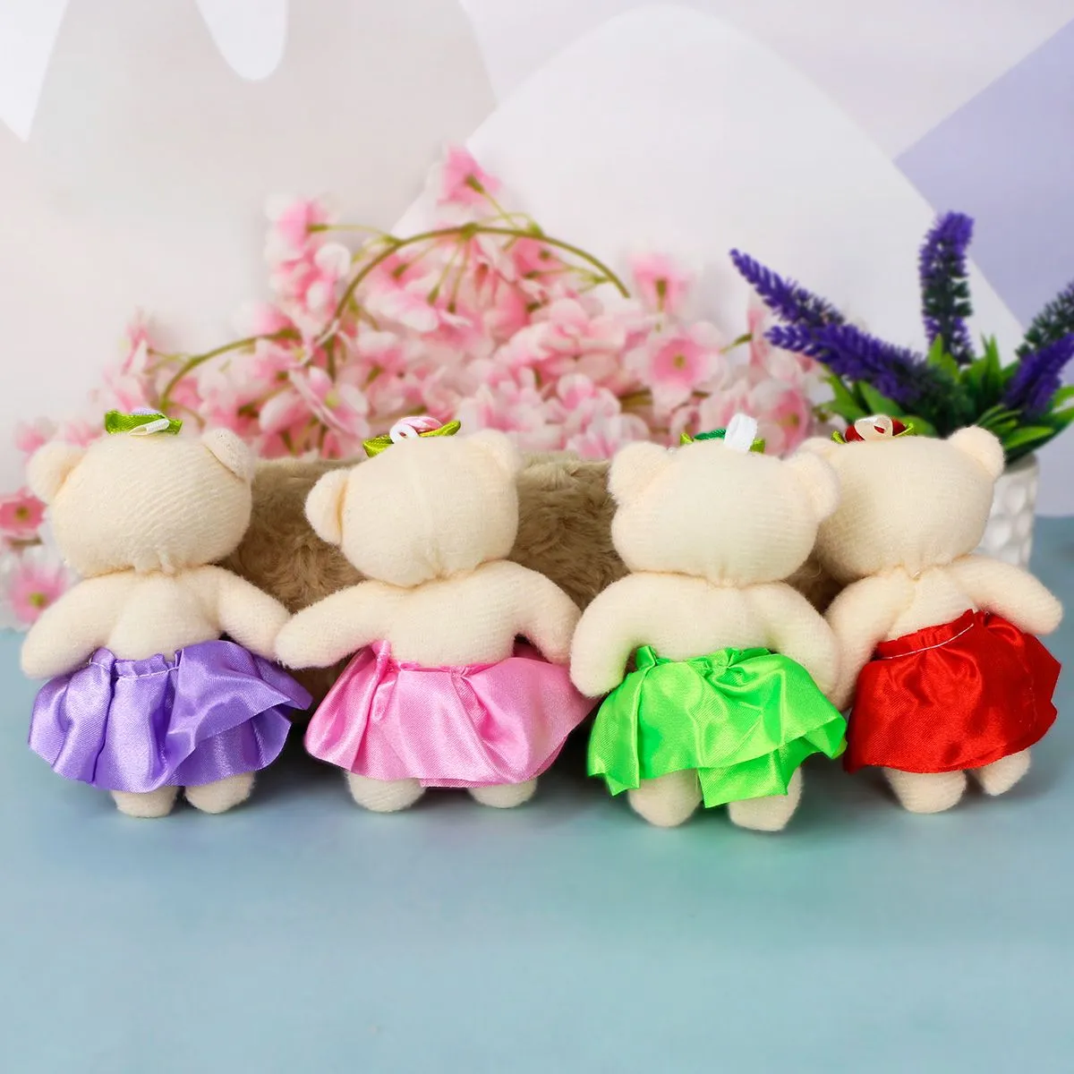 Мишка в юбке в ассортименте, 10 см от plush.team