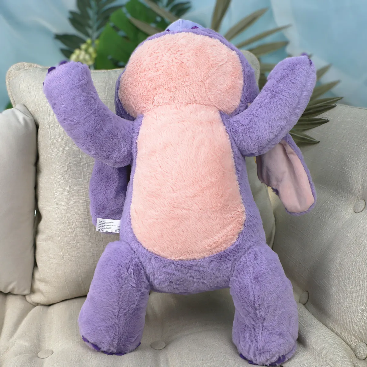Инопланетянин "Эксперимент 626" фиолетовый лежачий, 53 см от plush.team