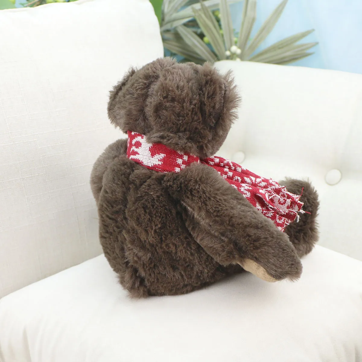 Медведь Бамси с шарфом, 25 см (Коричневый) от plush.team