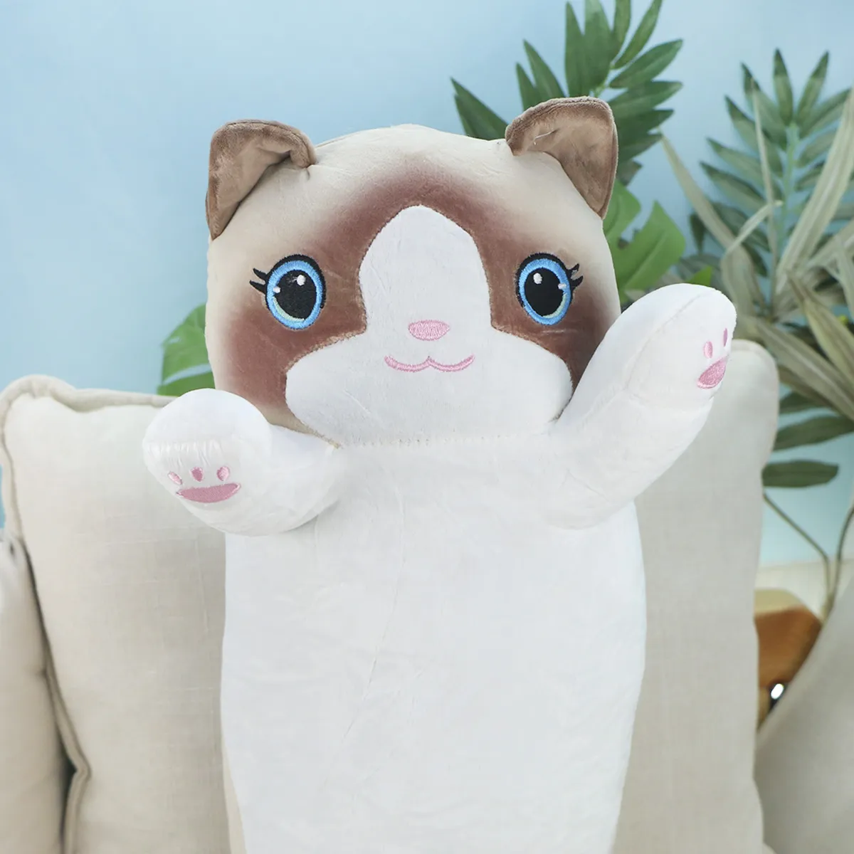Кот Снежок обнимашка, 65 см от plush.team