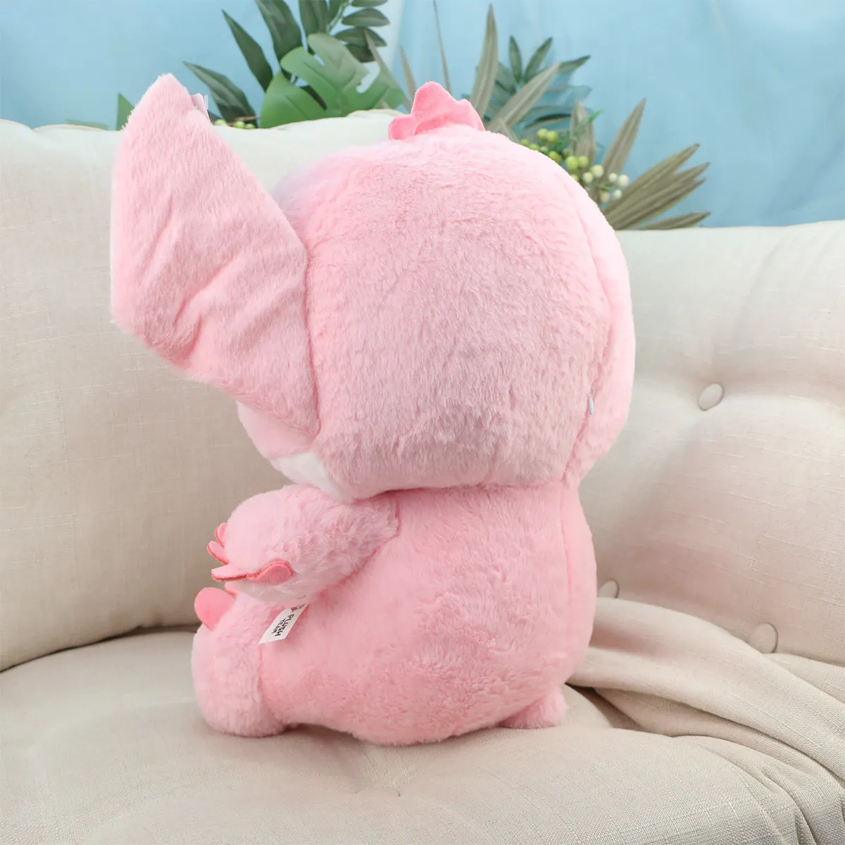 Инопланетянин "Эксперимент 624" розовый пушистый, 40 см от plush.team
