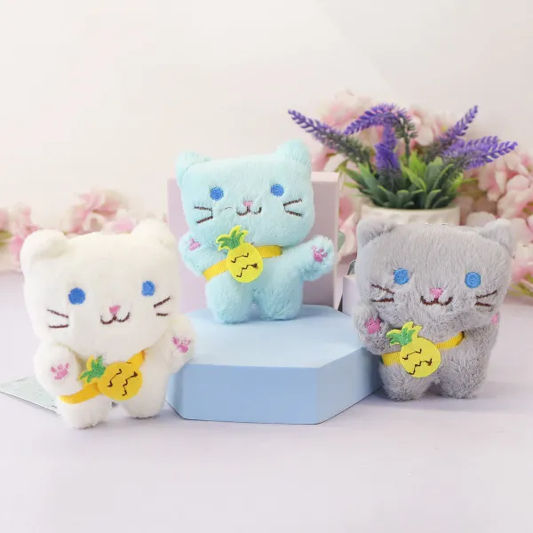 фото игрушки Котик Мя с ананасом брелок в ассортименте, 10 см