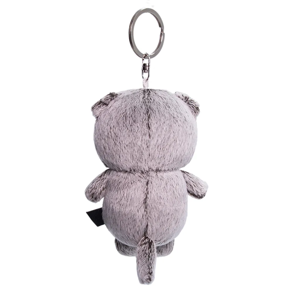 Кот Басик с бантиком, игрушка с кольцом, 11 см от plush.team