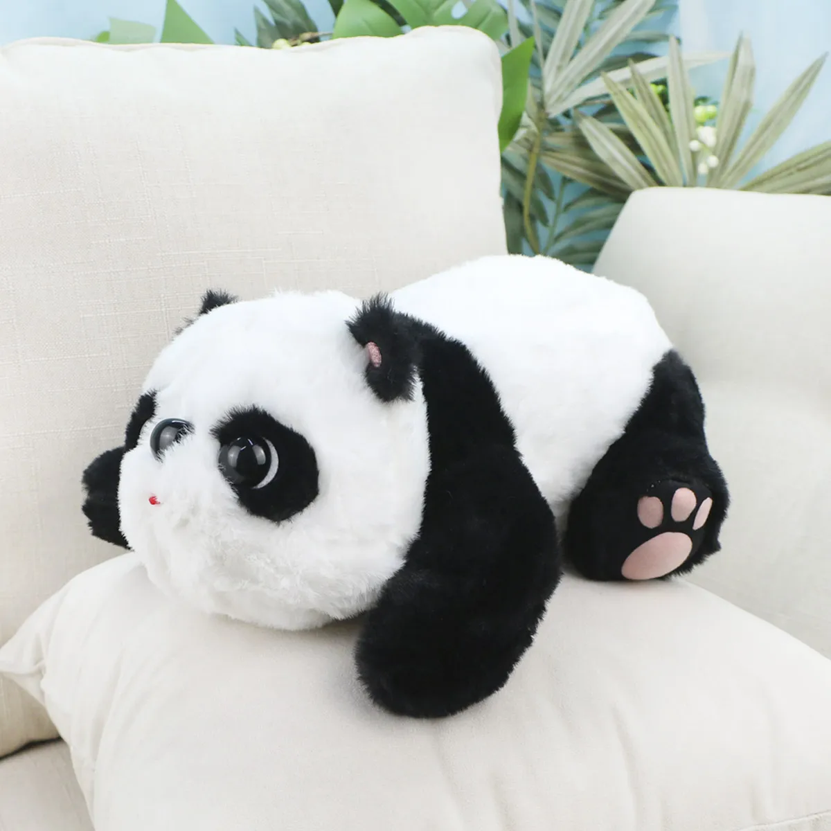 Панда лежачая стесняшка, 30 см от plush.team