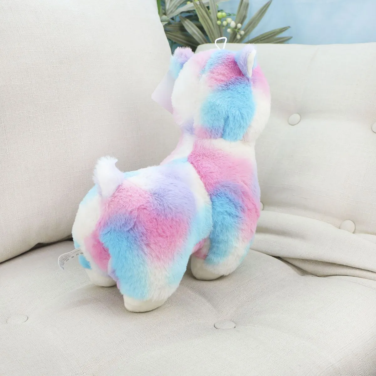 Цветная Альпака, 33 см (Голубой) от plush.team