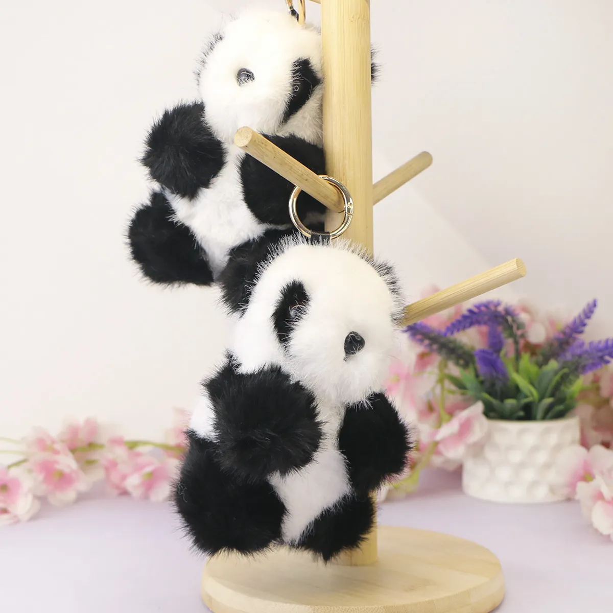 Брелок мягкий панда пушистая, 15 см от plush.team