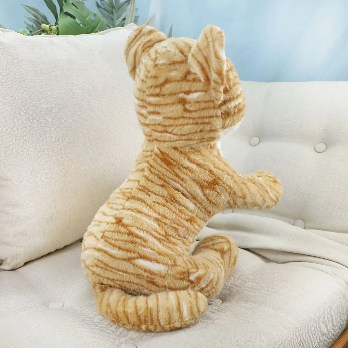 Мягкая игрушка, Кот Василий сидячий, 32 см., (Бежевый), 3+ от plush.team