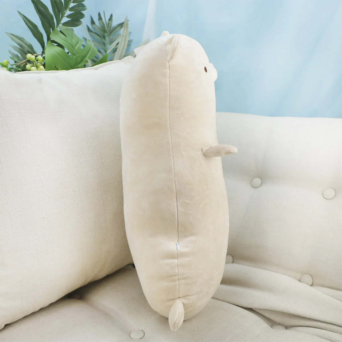 Декоративная подушка обнимашка зоопарк нежный, 50 см (Бежевый) от plush.team