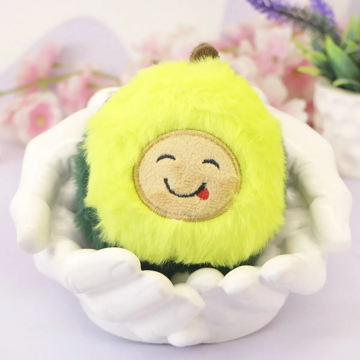 Брелок мягкий авокадо пушистое, 10 см от plush.team