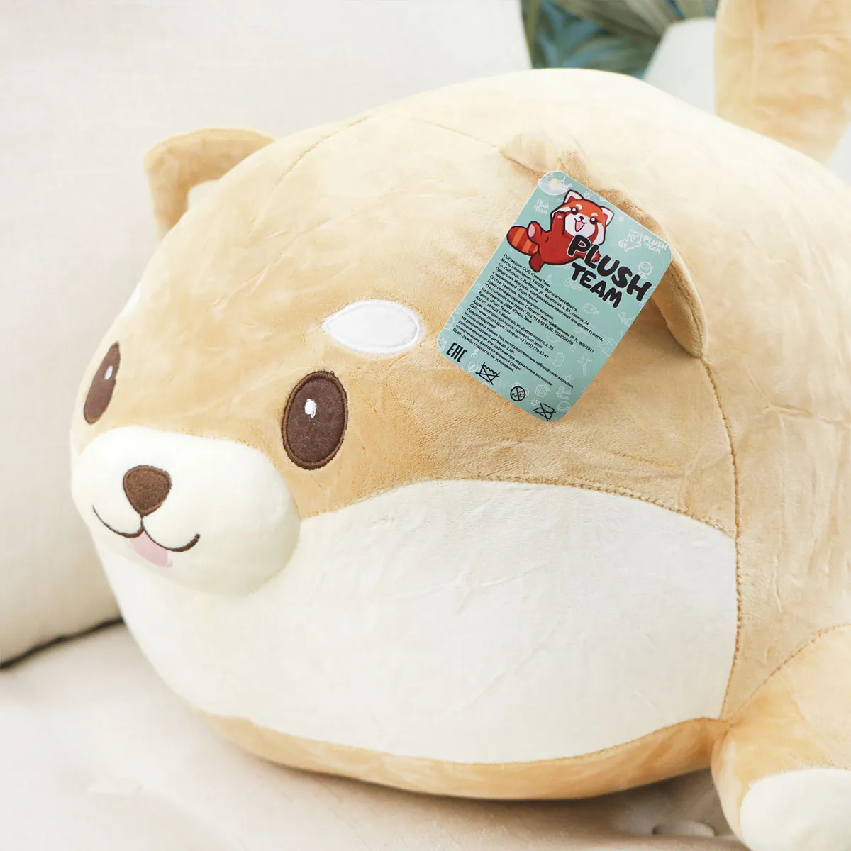 Собака Корги лежачая гладкая, 50 см от plush.team