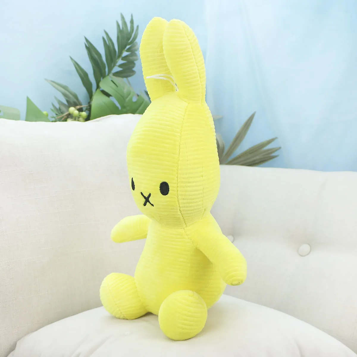 Заяц вельвет сидячий, 36 см от plush.team