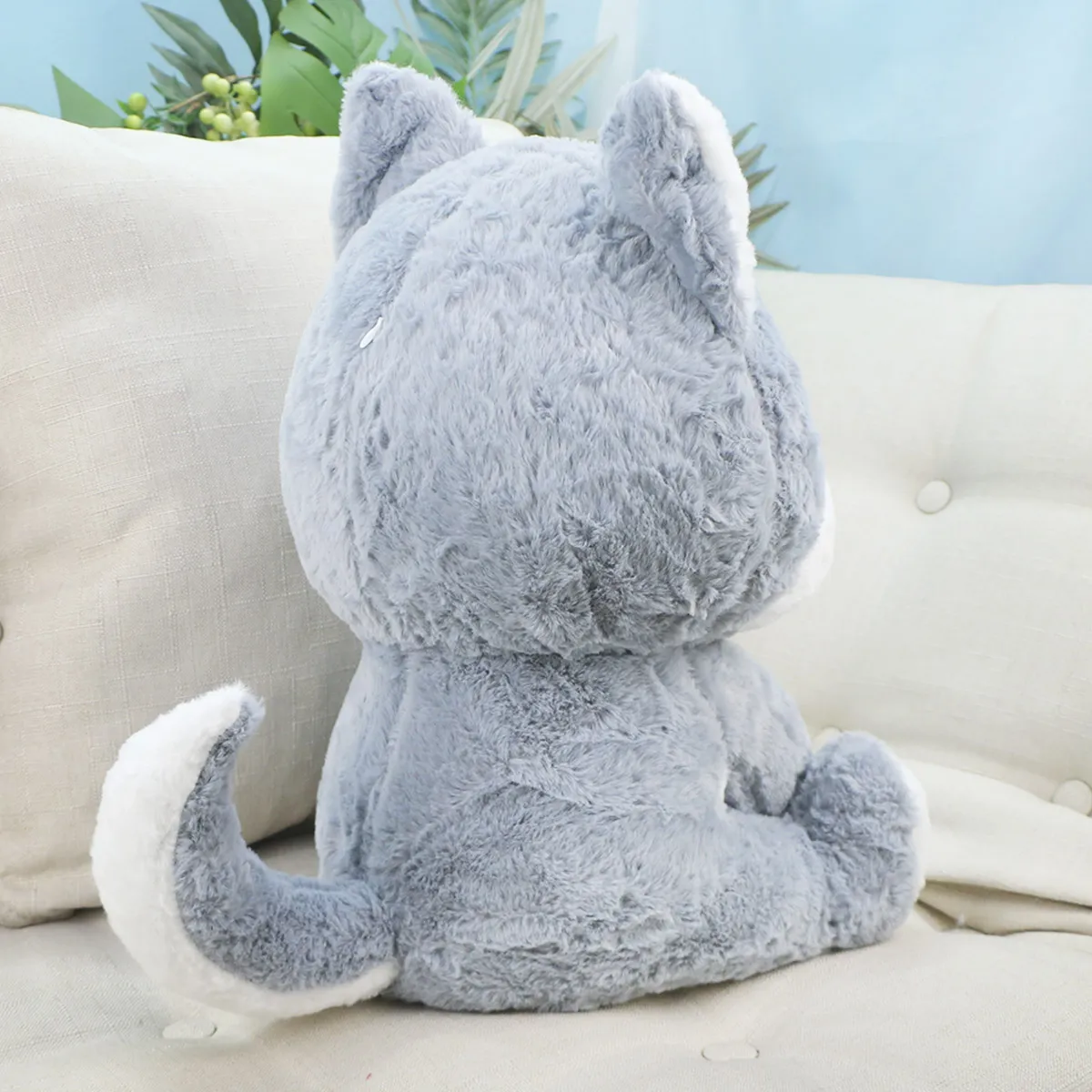 Собака Хаски пушистая сидячая, 40 см от plush.team