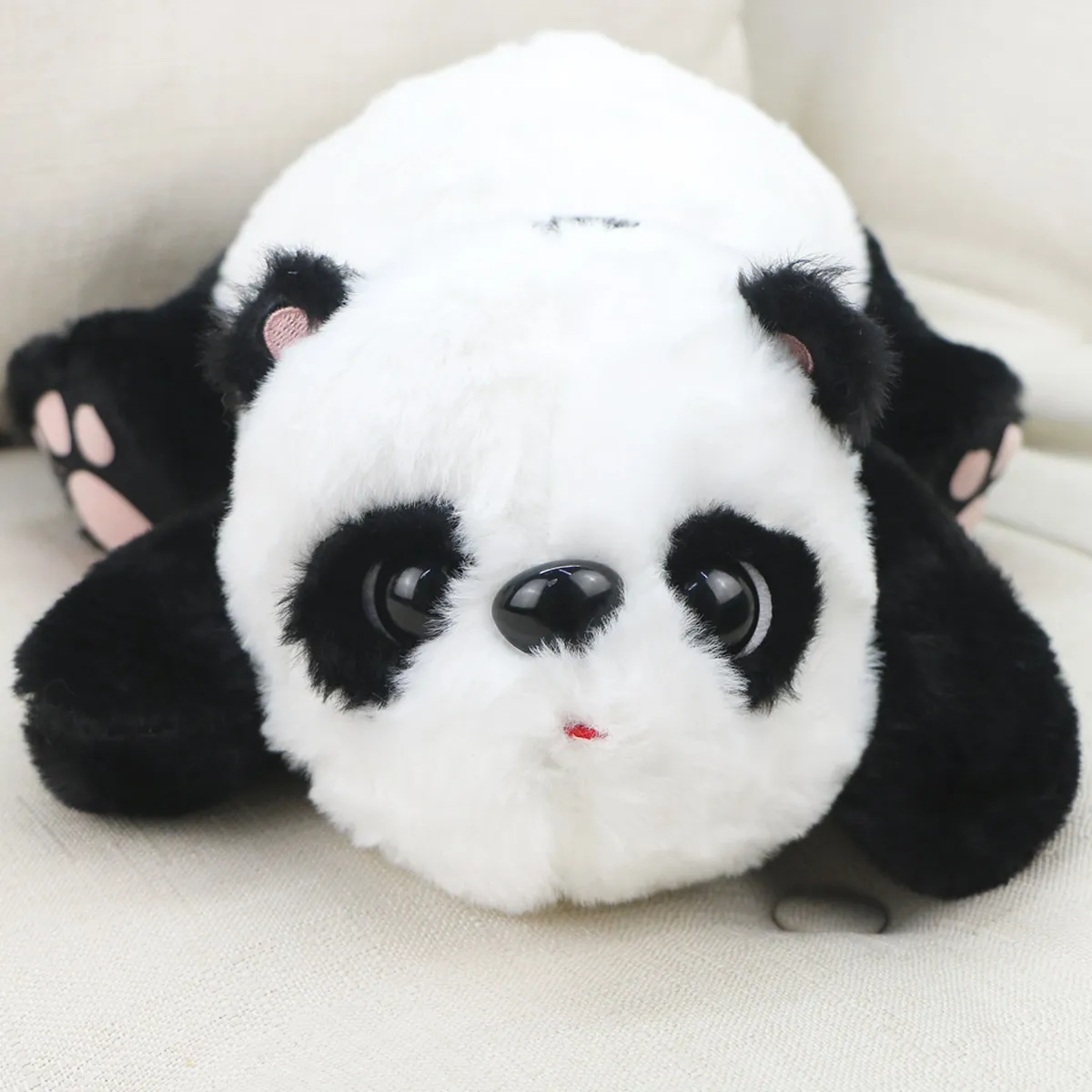 Панда лежачая стесняшка, 30 см от plush.team