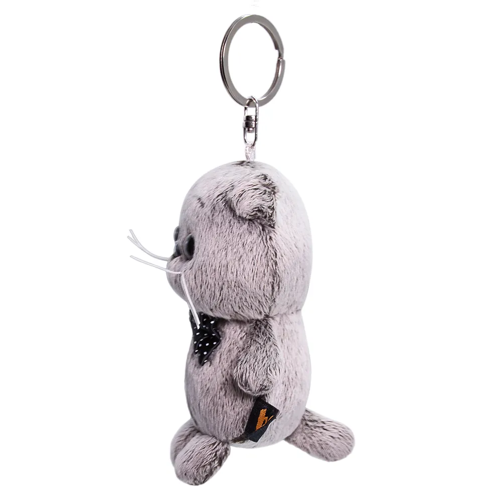 Кот Басик с бантиком, игрушка с кольцом, 11 см ABB-005 от plush.team