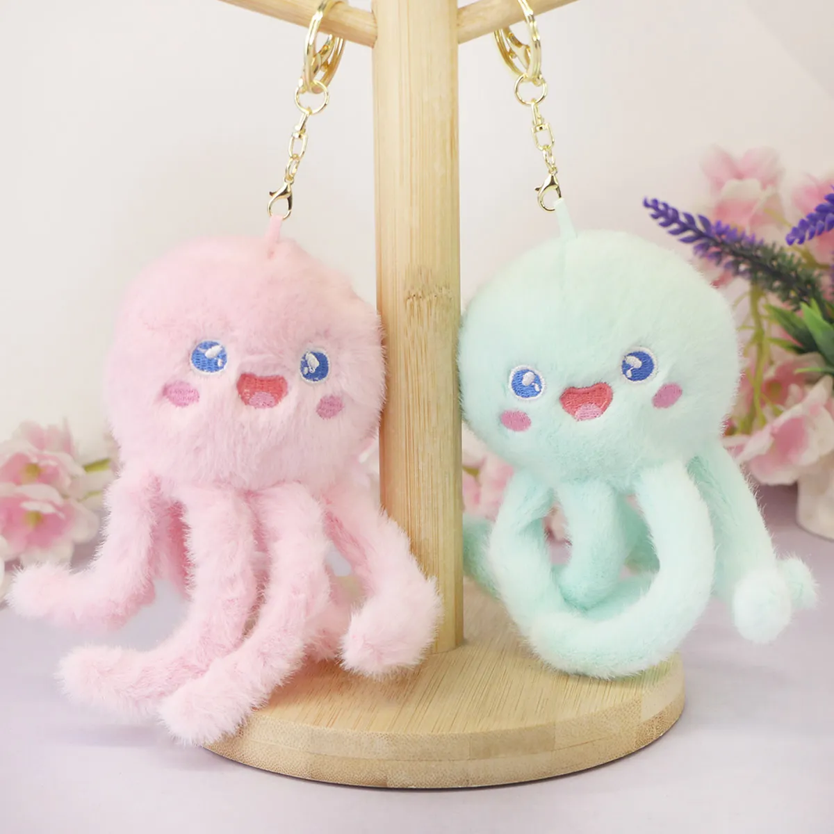 Брелок мягкий осьминог с щупальцами, 15 см от plush.team