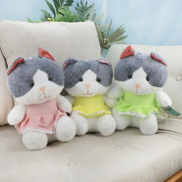 фото игрушки Мягкая игрушка, Кошка Камила в платье, 30 см., 3+