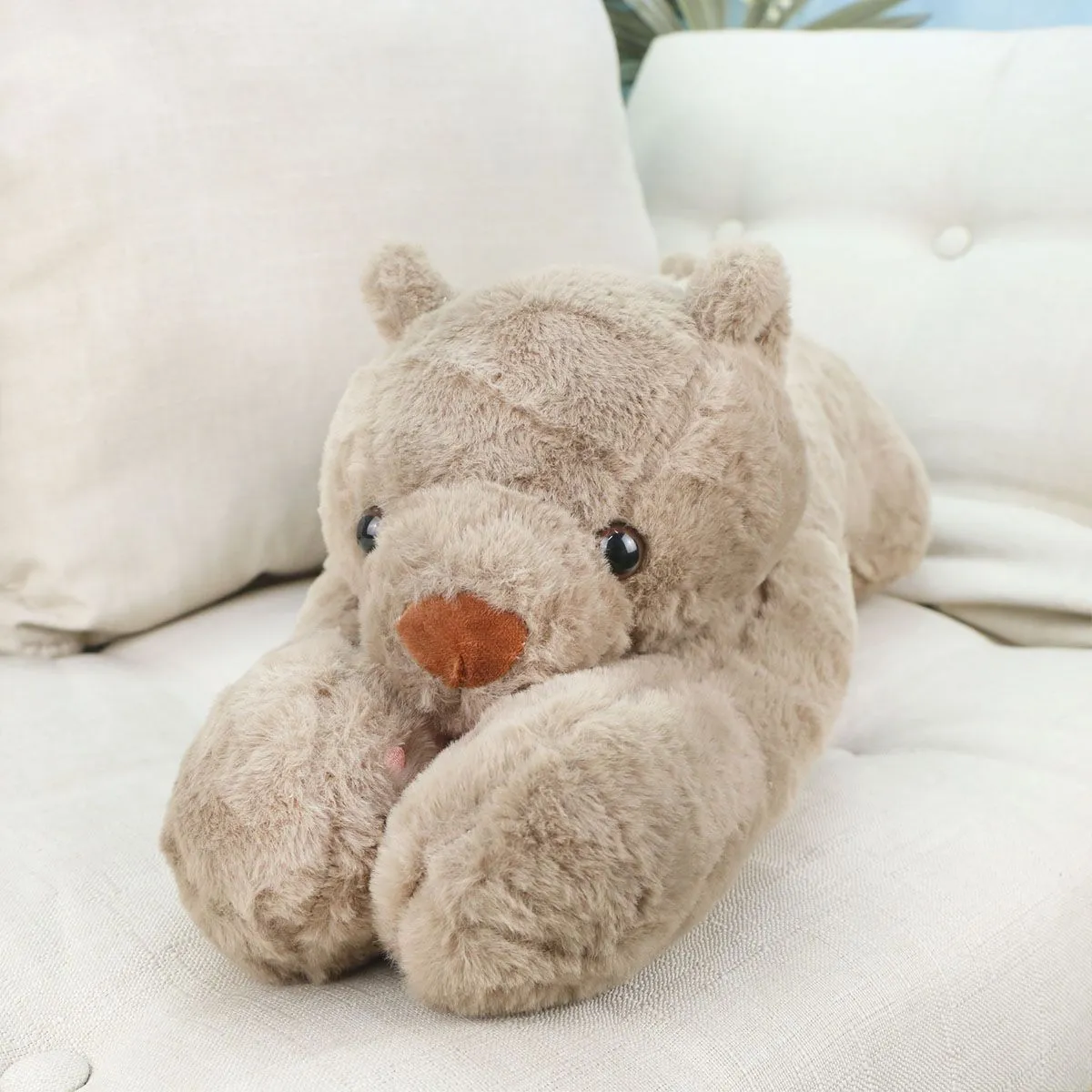 Мишка лежачий, 60 см (Коричневый) от plush.team