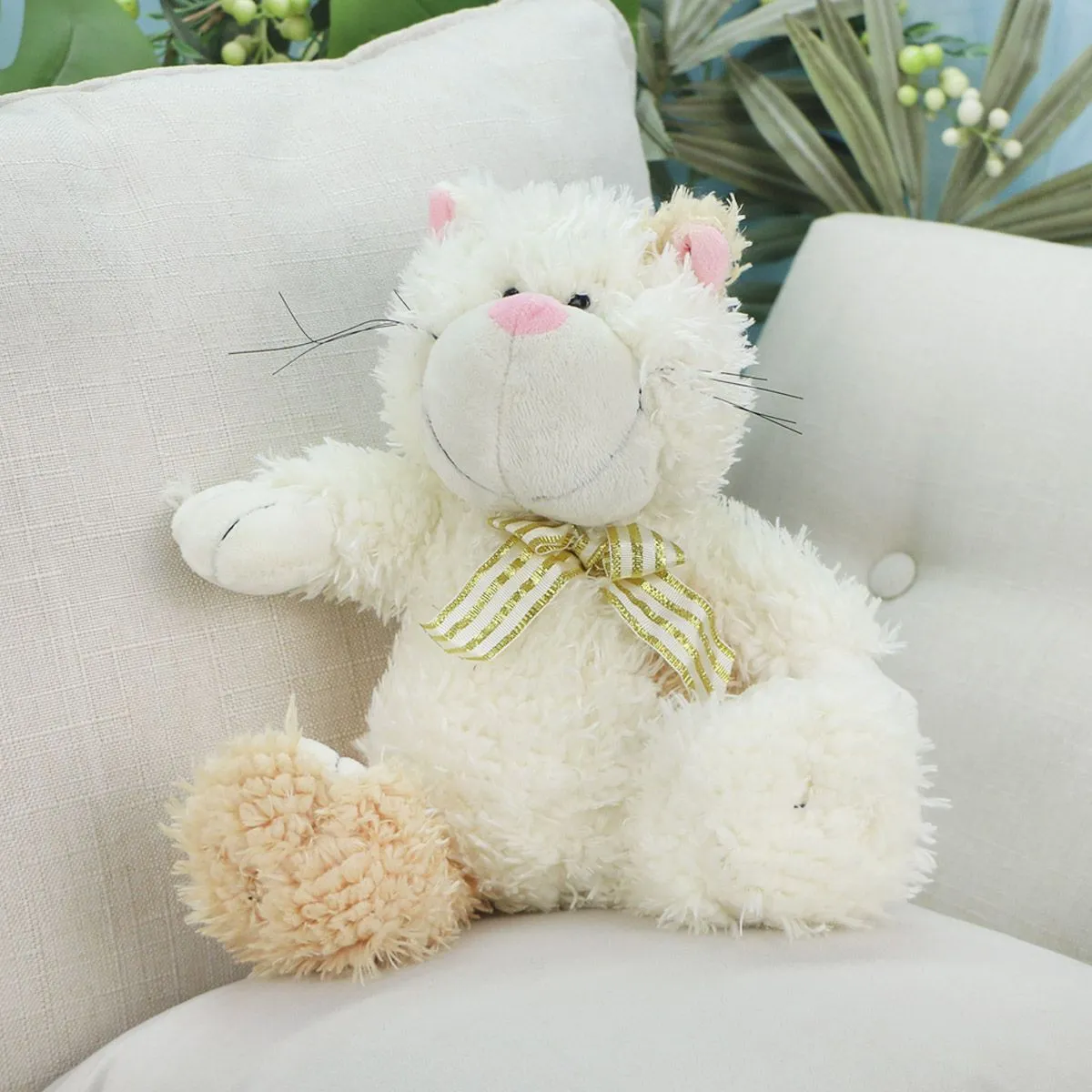 Кот Кузя махровый, 25(35) см от plush.team