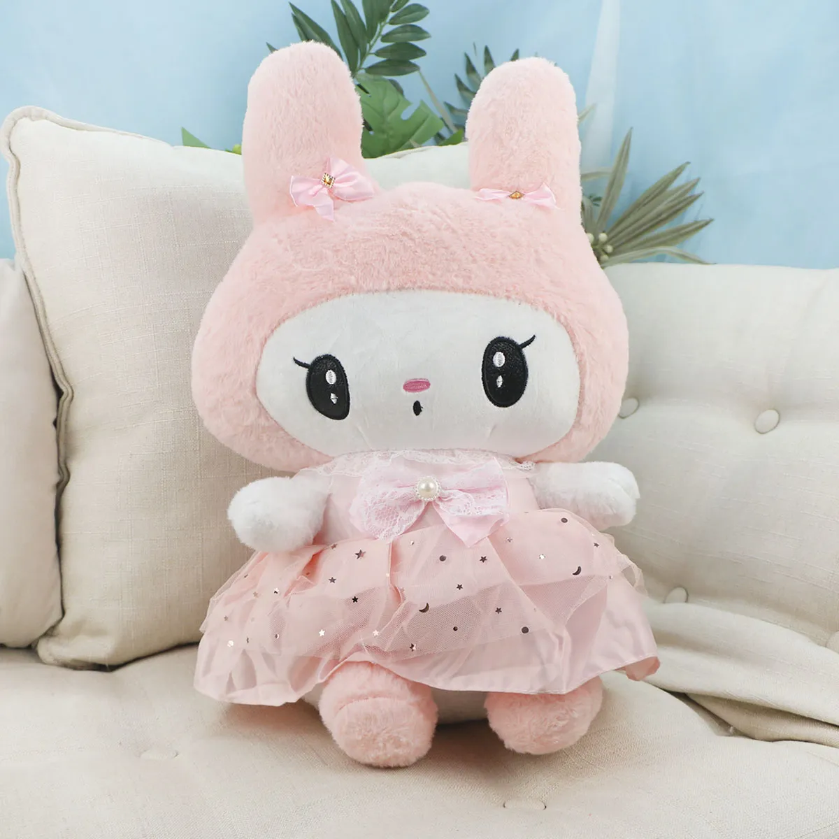 Кошка Привет в розовом платье, 48 см от plush.team