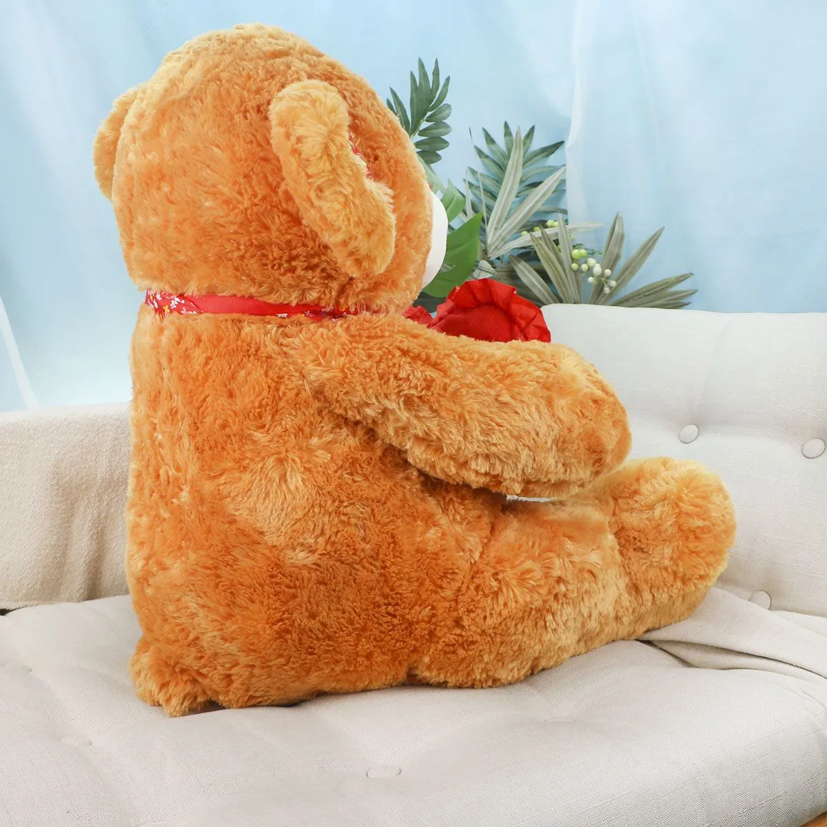 Медведь Дэнчик с сердцем, 65(80) см (Коричневый) от plush.team