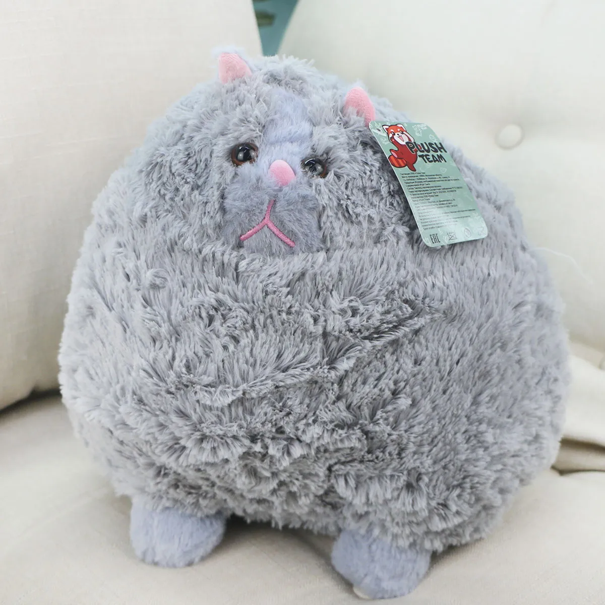 Кошка пушистая с большим хвостом, 26 см от plush.team