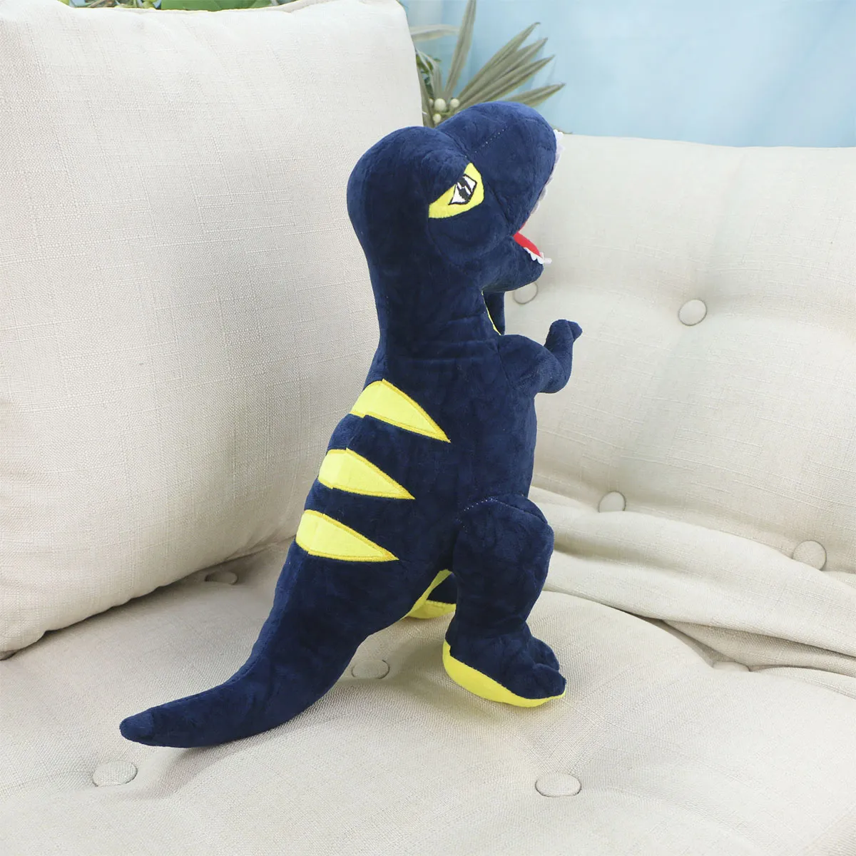 Мягкая игрушка, Динозавр Ти Рекс, 35 см., (Синий), 3+ от plush.team