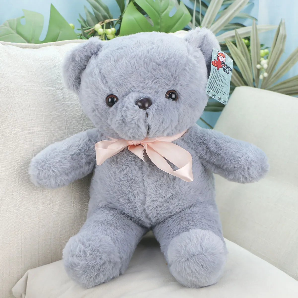 Медведь Нюся с лентой, 40 см от plush.team
