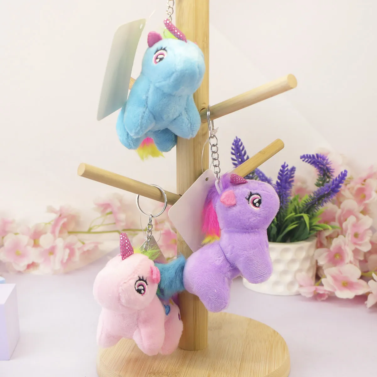 Брелок мягкий единорог стоячий, 8х10 см от plush.team