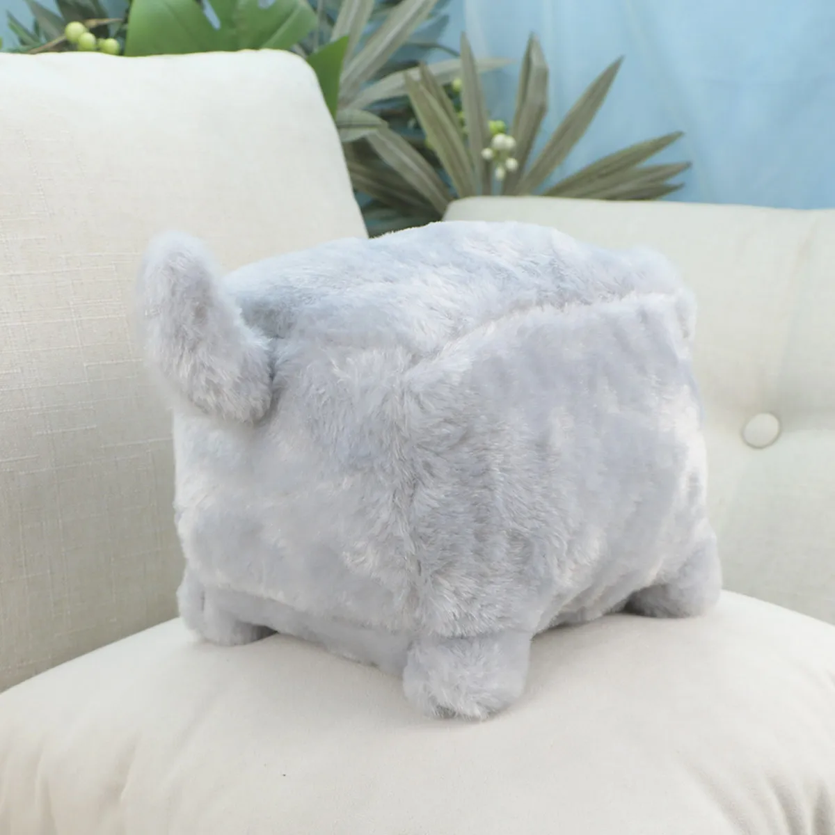 Кот Молчун кубышка, 15х18 см (Серый) от plush.team