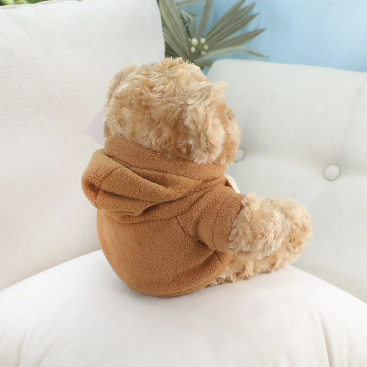 Мишка Боули в худи, 27 см (Коричневый) от plush.team