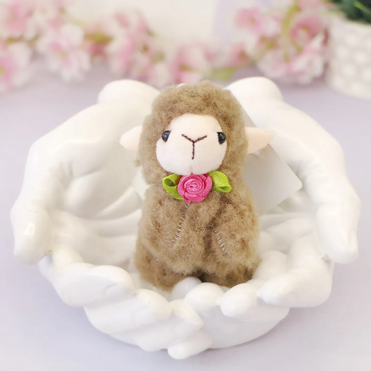 Овечка кучерявая 826, 8 см от plush.team