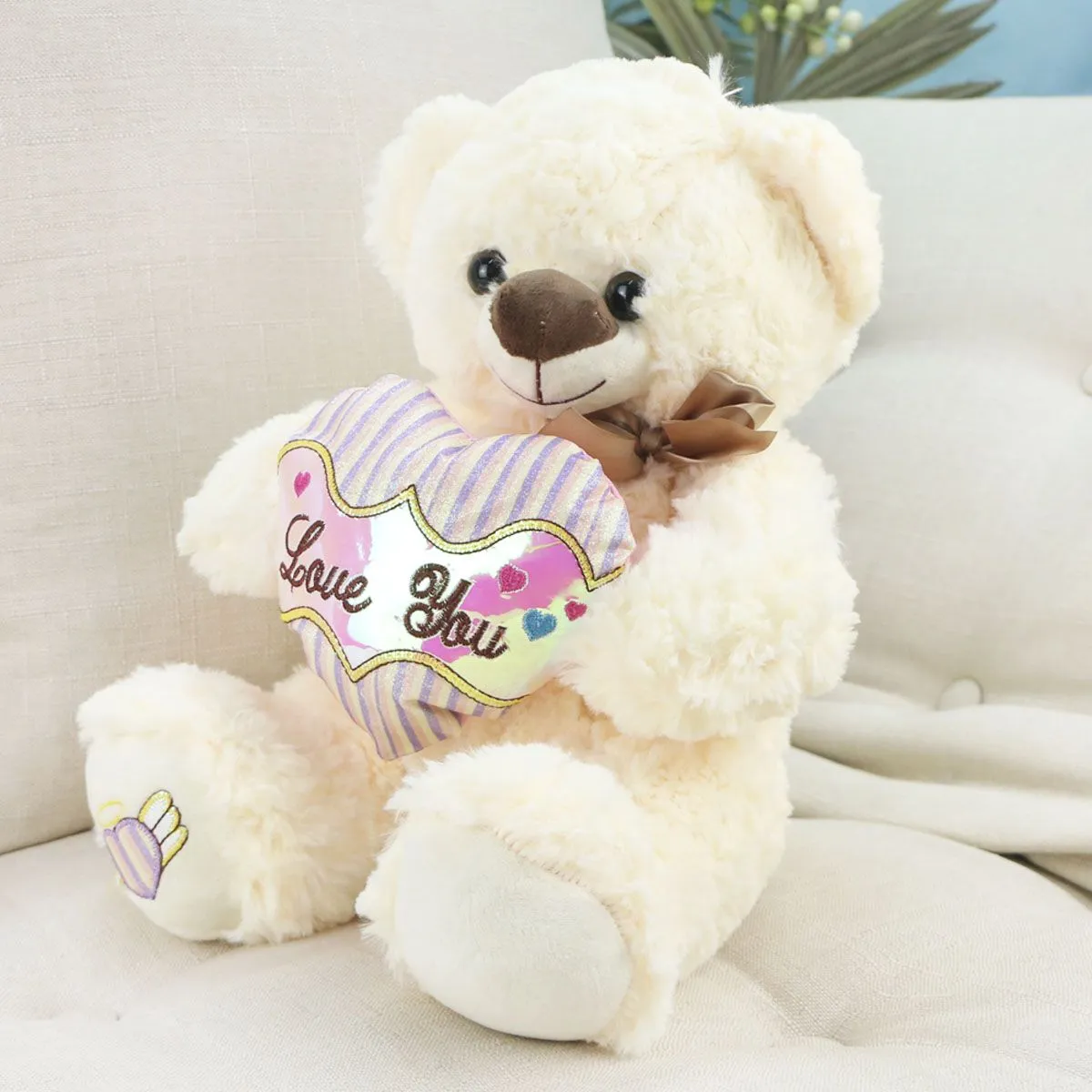 Мишка Сюзи с сердцем в ассортименте, 35 см от plush.team