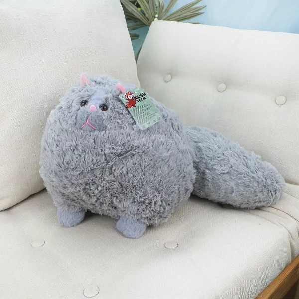 фото игрушки Кошка пушистая с большим хвостом, 26 см