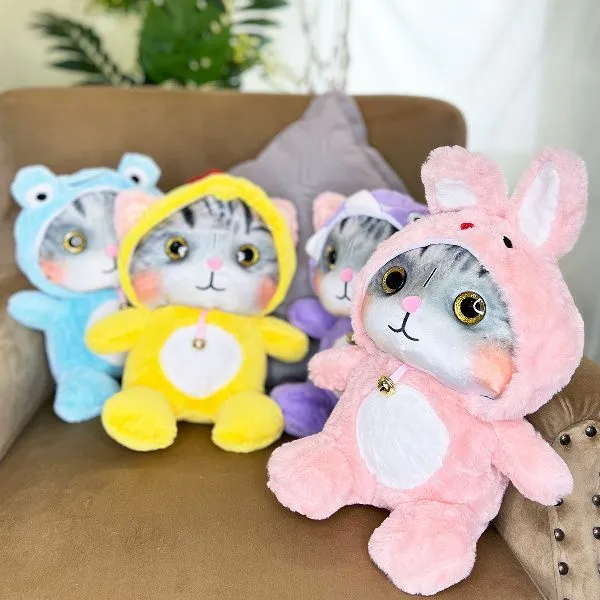 фото игрушки Кот в капюшоне в ассортименте, 30 см