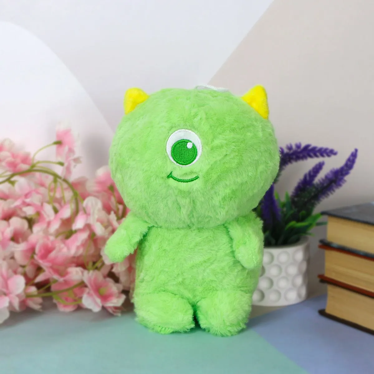 Монстрик зеленый одноглазый, 18 см от plush.team