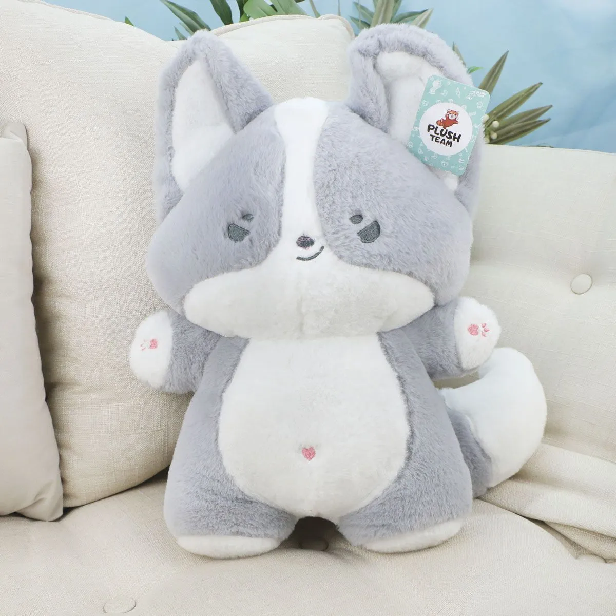 Корги ушастая стоячая, 40 см (Серый) от plush.team