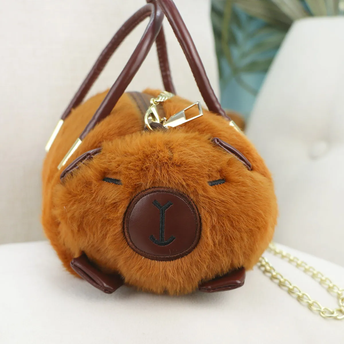 Капибара сумка с цепочкой, 20х10 см от plush.team