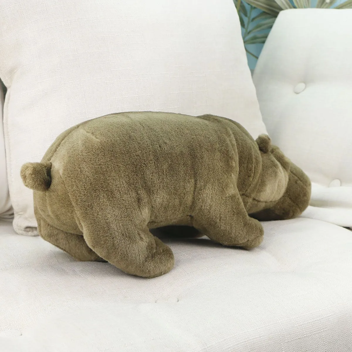 Бегемот натуральный плюшевый, 45 см от plush.team