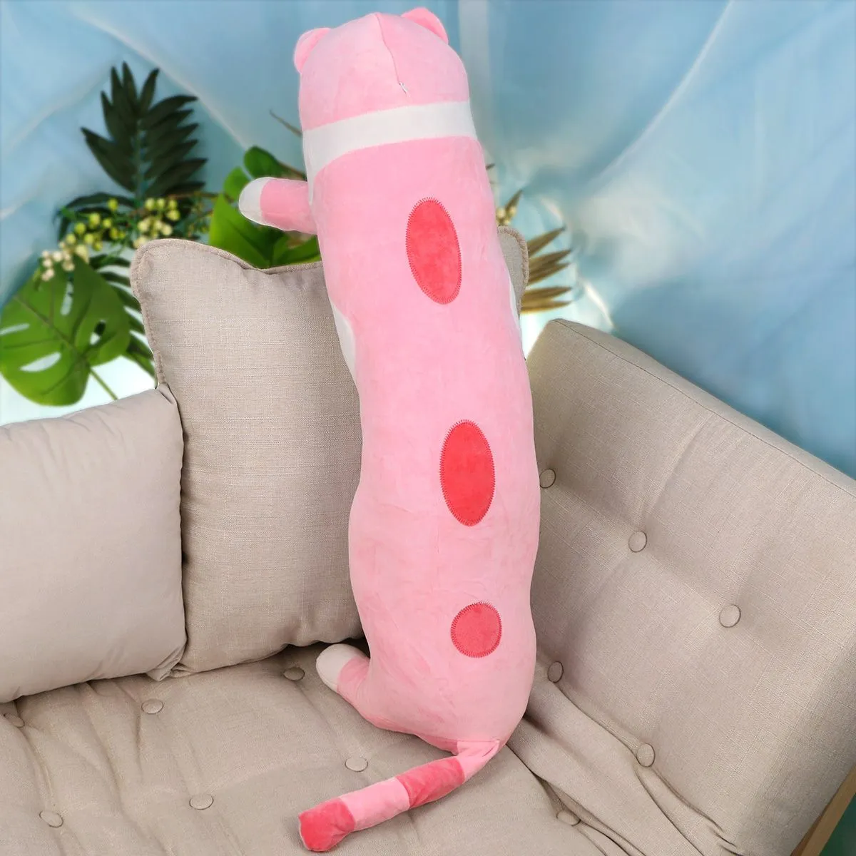 Кот стоячий длинный, 75 см (Розовый) от plush.team