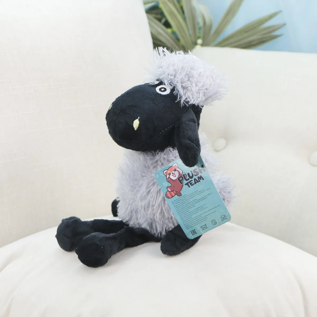 Овечка с висящими ногами, 15(25) см от plush.team
