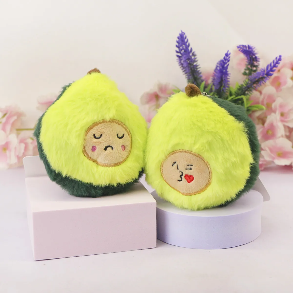 Брелок мягкий авокадо пушистое, 10 см от plush.team
