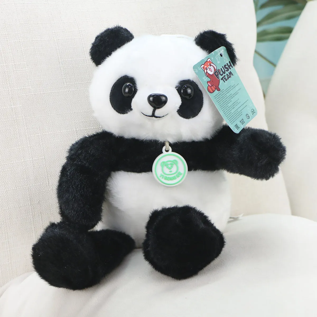 Панда плюш с кулоном, 25 см от plush.team
