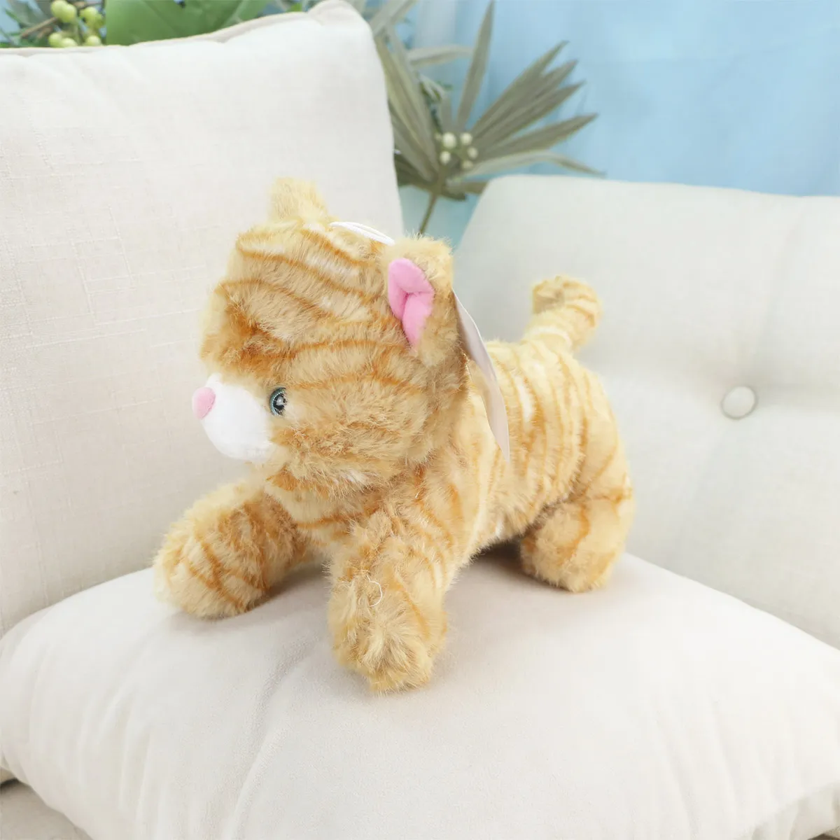 Мягкая игрушка, Кошка Ануки лежачая, 23 см., 3+ от plush.team
