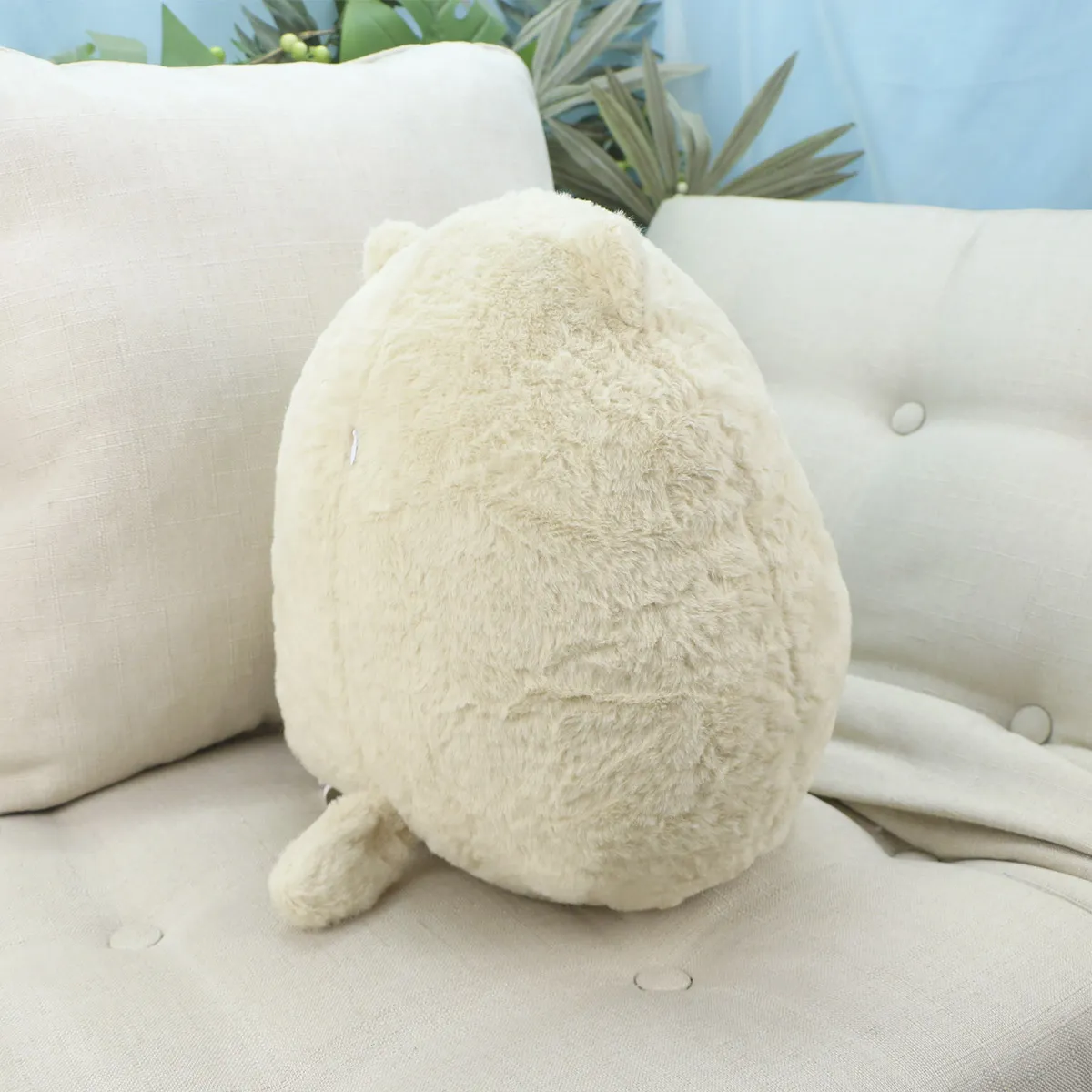 Пухлый котик с авокадо, 30 см (Бежевый) от plush.team